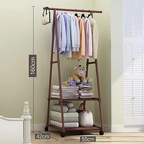 Image of COROID Digital Printed Multipurpose 6 Shelve Wardrobe,Foldable,Collapsible Fabric Wardrobe Organizer for Clothes Drawers Portable Wardrobe Clothing Space Saving Wardrobe (3-Layer, Coffee)