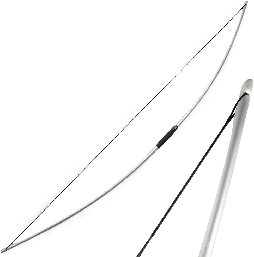 ZSHJGJR 66" Archery Traditional Longbow Hunting English Longbow 25-150LBS One-Piece Recurve Bow Straight Bow Right/Left Handed for Outdoor Hunting Target Shooting