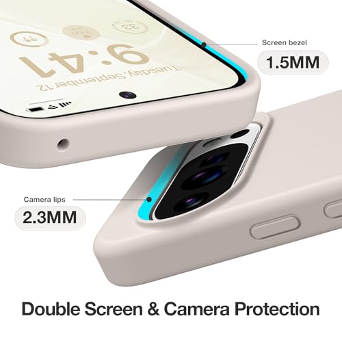 Coque silicone Google Pixel 10 au design épuré et doux toucher microfibre - 5