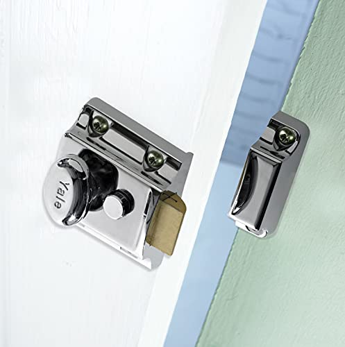 Yale B-706-CH-CH-40 706 Traditional Nightlatch, Bright Nickel