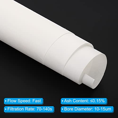 Image of PATIKIL 10Pcs 6cm Qualitative Filter Paper Roll, Fast Speed DIY Laboratory Filter Paper Chemical Industrial Oil Testing Funnel Filter Paper
