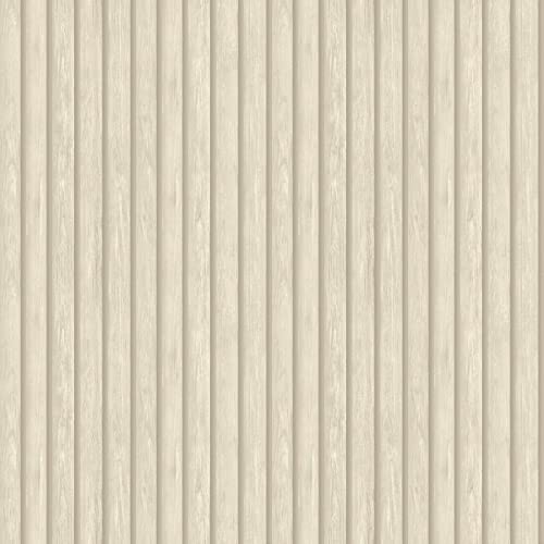 Papier peint à lattes de bois Natural Holden 13131 - Beige Cover