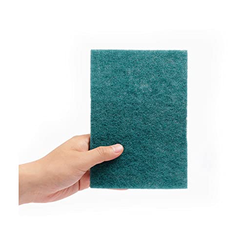 Image of Generic Fine Multi-Scrubber, 4 Count, Heavy Duty, Utility Sponge, Green, For Glass, Plastic, Stainless Steel, Porcelain, Wood, Stone, Ceramic, Vinyl, Aluminum, Melamine