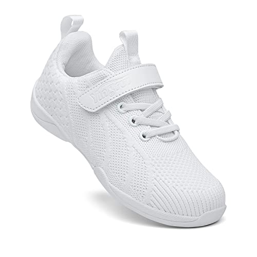 Brexli Girls Cheer Shoes White Cheerleading Shoes Dance Athletic Sneakers (Little_Kid, Us12) #TOP5
