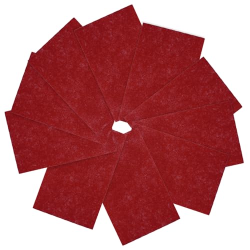 Felt Sheets Fabric, 7" x 11" Felt Fabric for Crafts 10Pcs Halloween Christmas Fabric Fall Felt for DIY and Sewing Projects(Burgundy) - Image 8