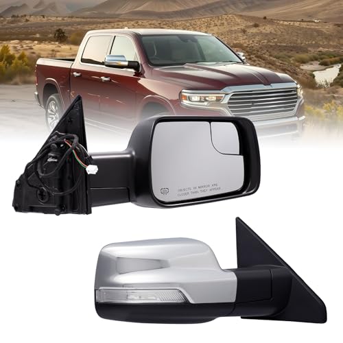 xingsichuang Passenger Side Mirror For 2019-2026 Ram 1500(8+2Pin Chrome) by xingsichuang - Used condition - US$89.84