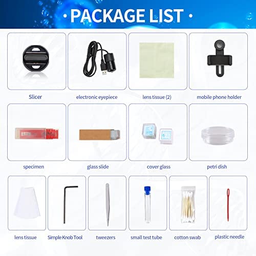 Binocular Microscope Camera Adults Kids - 40X-1000X Binocular Microscope For Kids Adults Students With Electric Eyepiece, Storage Bag, Camera, Slides (2022 #TOP5