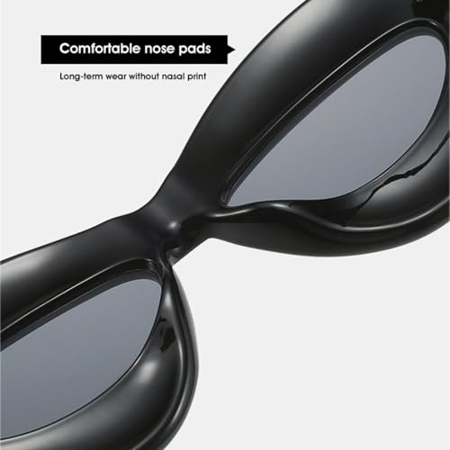 Lunettes de soleil ovales rétro UV400 unisexes tendance - 6