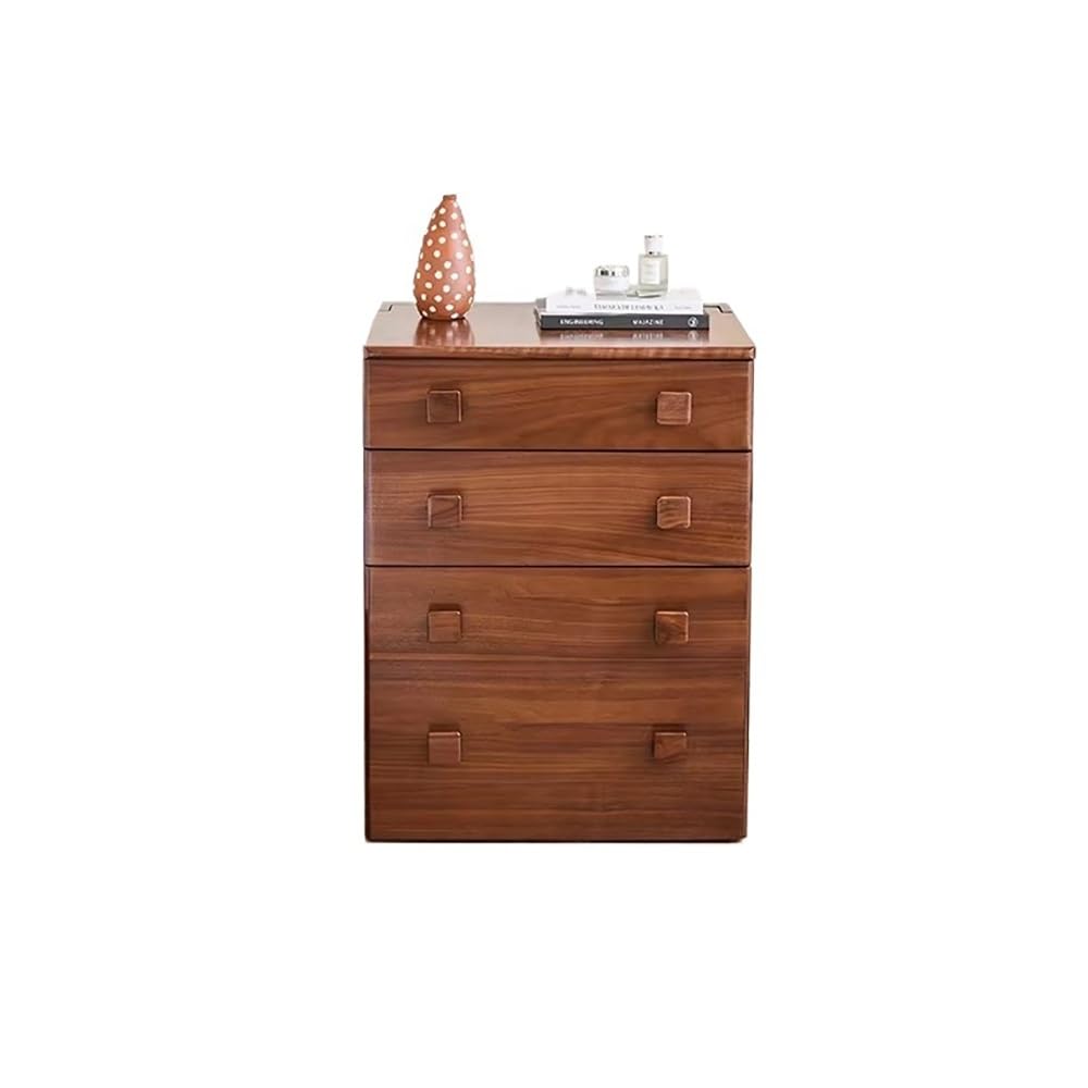 MANAFEEL Dressing Table Solid Wood Vanity Table With Mirror And Stool, Black Walnut Bedroom Bedside Flip-top Desk Decorative Furniture Makeup Vanity Desk