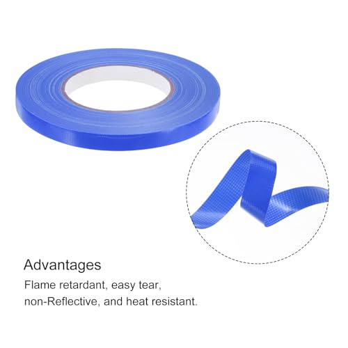 Image of MECCANIXITY Colorful Craft Gaffers Tape Rolls Dark Blue 1 /2 inch X 45 Yards Matte Gaffers DIY Photo Albums for Gifts Decoration Backdrop Cables Floor Taping 1 Pcs