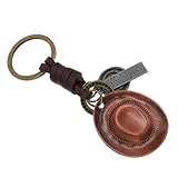 Porte-clés chapeau de cowboy/cowgirl western : ce porte-clés est robuste et résistant à l’usure, vous pourrez donc l’utiliser longtemps