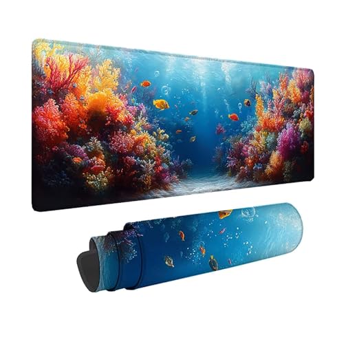 Tapis de souris XXL étanche avec base antidérapante en caoutchouc pour gamer et PC