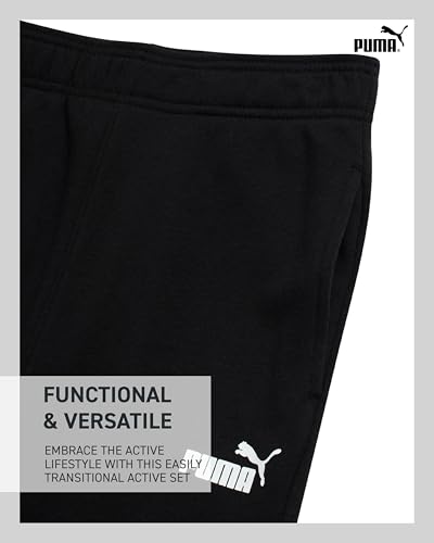 PUMA Boys Sweatpants Set - 3 Piece Fleece Pullover Hoodie Boys TShirt and Jogger Pants Youth Kids Activewear Set (8-16) - Image 5