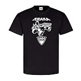 Design/Druck aus Deutschland Faun Kraka BW Kraftkarren FschJg Quad Oldtimer Militärfahrzeug T-Shirt #19420, Größe:XL, Farbe:Schwarz