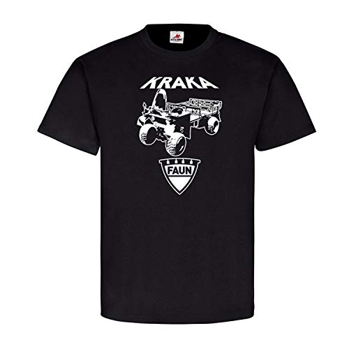 T-shirt de caravane de force FschJg motif véhicule militaire noir