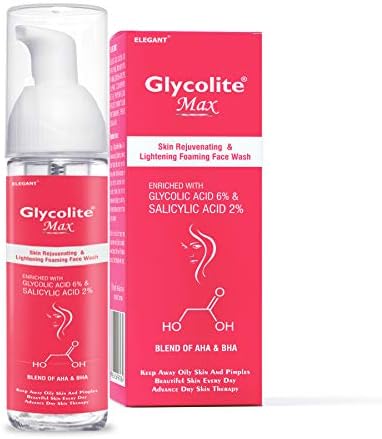 Glycolite Max Foaming Facewash 60ml With Glycolic Acid 6%