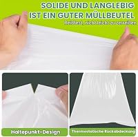 SWIHELP Müllbeutel 50 Liter Müllsäcke 160 Stück Mülltüten Bin Bags – Ansicht 5