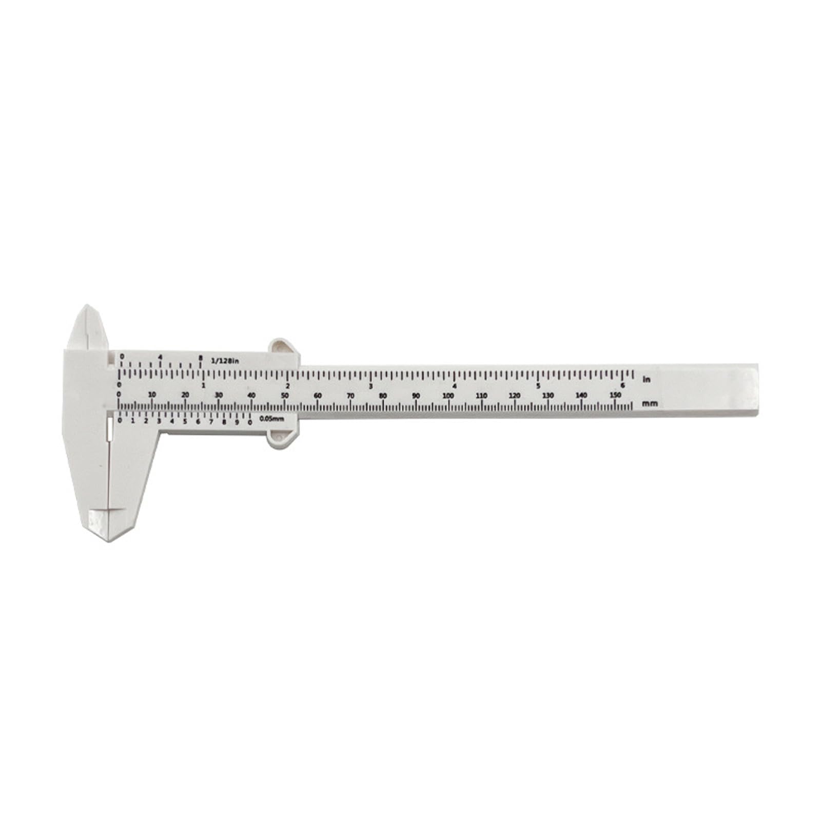 Vernier Caliper 150mm Measuring Tool with Double Inch and MM Graduations 0-6Inch Measuring Tool Plasticss Caliper