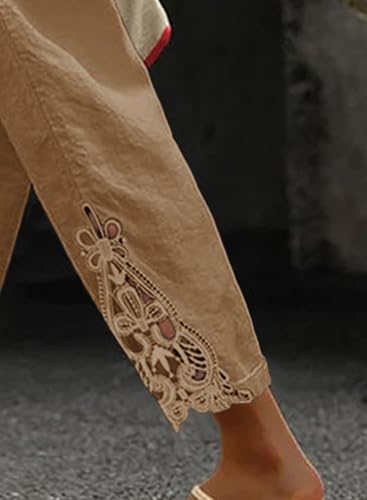 Image of Women Fashion 2026 Casual Elastic Waist Pants with Pockets