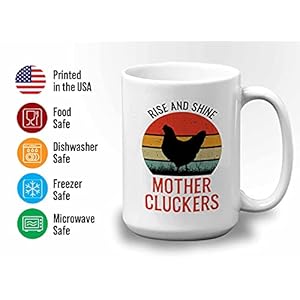 Farmercoffeemug15ozblackriseandshinemothercluckerfunnyfarmingfarmhousechickencluckhenshatcherchickseggcowboycountry  Urban Country Home Decor Farmer coffee mug 15oz black rise and shine mother clucker funny farming farmhouse chicken cluck hens hatcher chicks egg cowboy country  urban country home decor