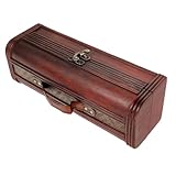 Étui de transport - cette boîte peut facilement répondre à vos besoins de stockage et également un choix d'affichage, la conception précise du vin rouge, de sorte que le vin rouge est dans la boîte en bois sans collision et empêche la bouteille de vin de se casser, étuis à vin