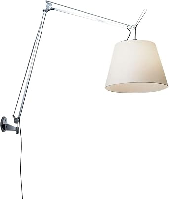 Artemide Tolomeo Mega 150W E26 Parchment Diffuser Aluminum Wall Lamp | 12"