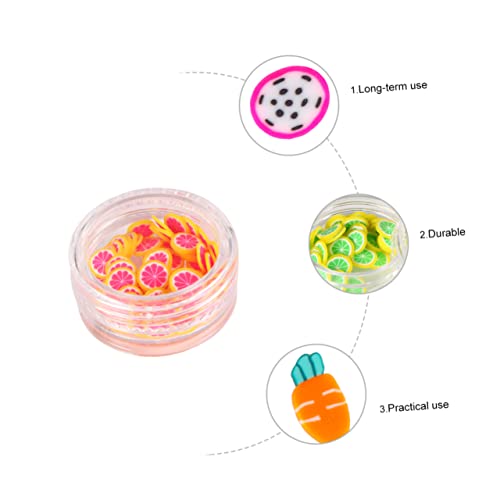 ADOCARN 12 Pçs Nail Art De Frutas Cerâmica Macia Scrapbook Enfeites Decoração De Unhas Decoração De