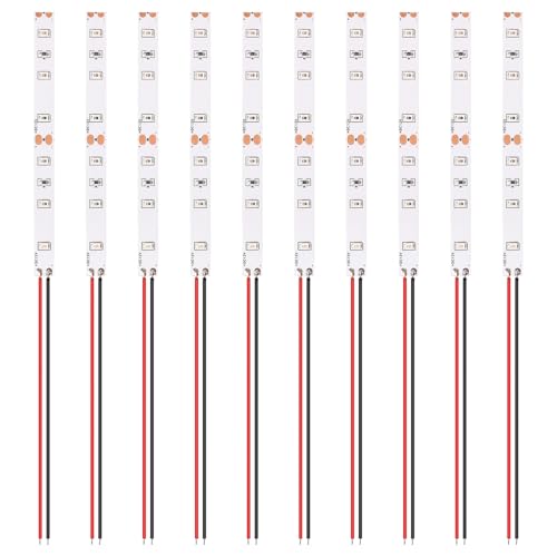 Lyeteung 10 Piezas 100mm 2V: 18V Precableado