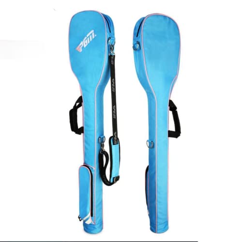 AGARES Foldable Golf Gun Bag Packed 3 Clubs Mini Clubs Bag Package Shoulder Club Golf Bags (QIAB018-blue)