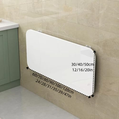 Foldable Workbench - Space-Saving Hanging Desk, Versatile Dining Table, Easy to Install & Clean, Ideal for Home Office, Computer Workstation, Study & Craft Projects