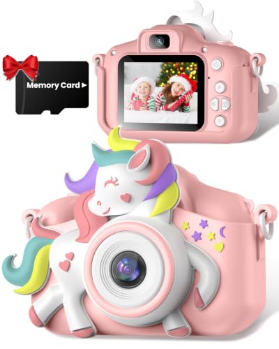 Gofunly Kinderkamera Digitalkamera mit 2,0-Zoll-Bildschirm & Karte