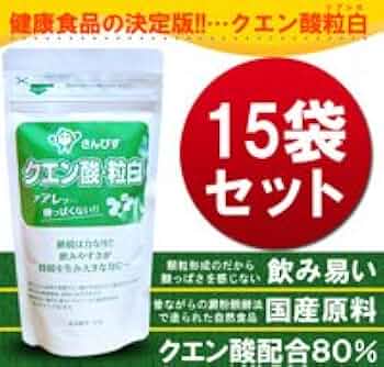 Amazon | クエン酸粒白 15袋（1袋あたり120g/約600粒) | さん