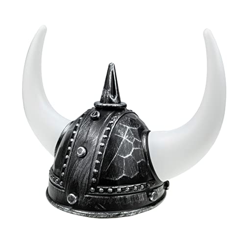 FOMIYES Viking Hat Adult Viking Costume Masquerade Decorative Ox Horn Helmet for Party