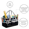 Jjring Craft and Art Organizer Tote Bag - 600D Silver Nylon Fabric Art Caddy with Pockets - for Art, Craft, Sewing, Medical, and Office Supplies Storage #3
