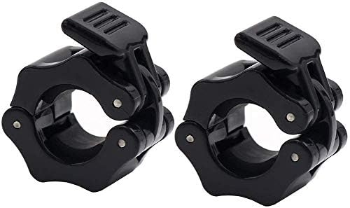 1 inch Barbell collars clamps 2 pack Barbell Clamp, Exercise Collars 1'(25mm) Quick Release Pair of Locking Collar Clips for Workout Weightlifting Fitness Training