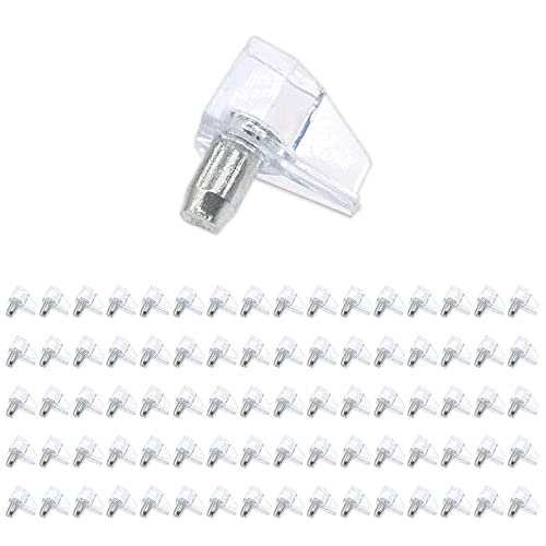 80 Piezas soporte para estantes,5mm Clavijas de Soporte de Estante,Soporte de Baldas