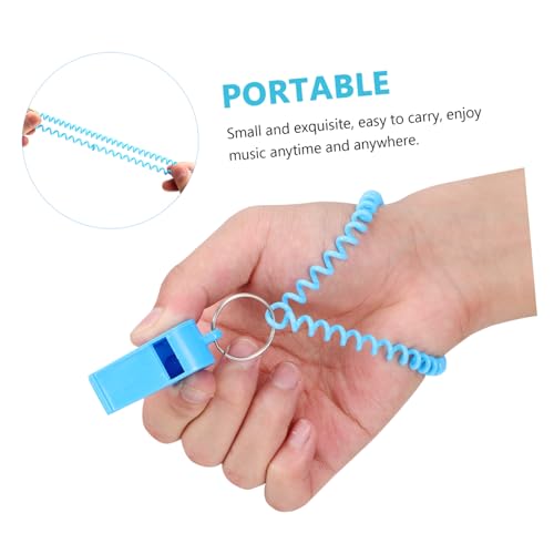 Paquete de 12 silbatos de plástico para deportes miniatura 5