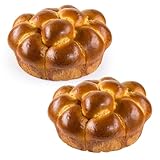 Pull-Apart Challah Bread 19 oz | Kosher | Stern’s Bakery [2 Challah Breads Per Pack]