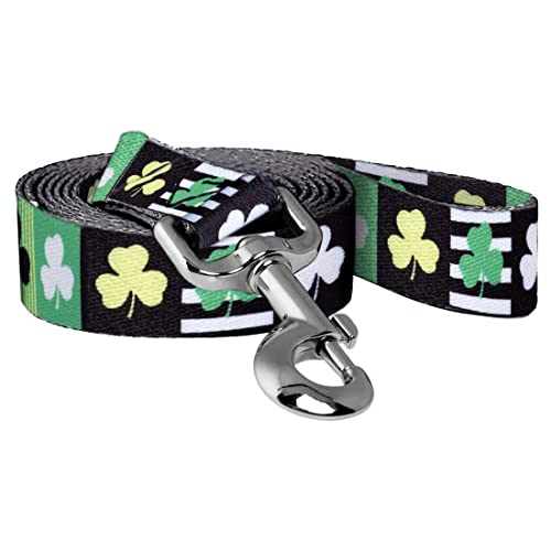 Native Pup St. Patrick's Day Dog Leash (St. Patrick's Patterned Shamrock)