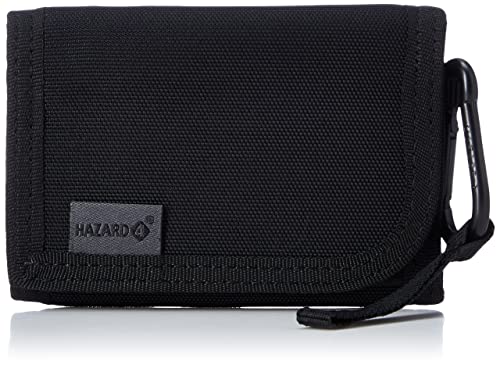 HAZARD 4 Wafer Slim Tri-Fold Security Wallet - Black