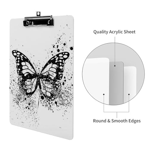 Presse-papiers noir papillon A4 pour ne plus perdre vos documents et formulaires