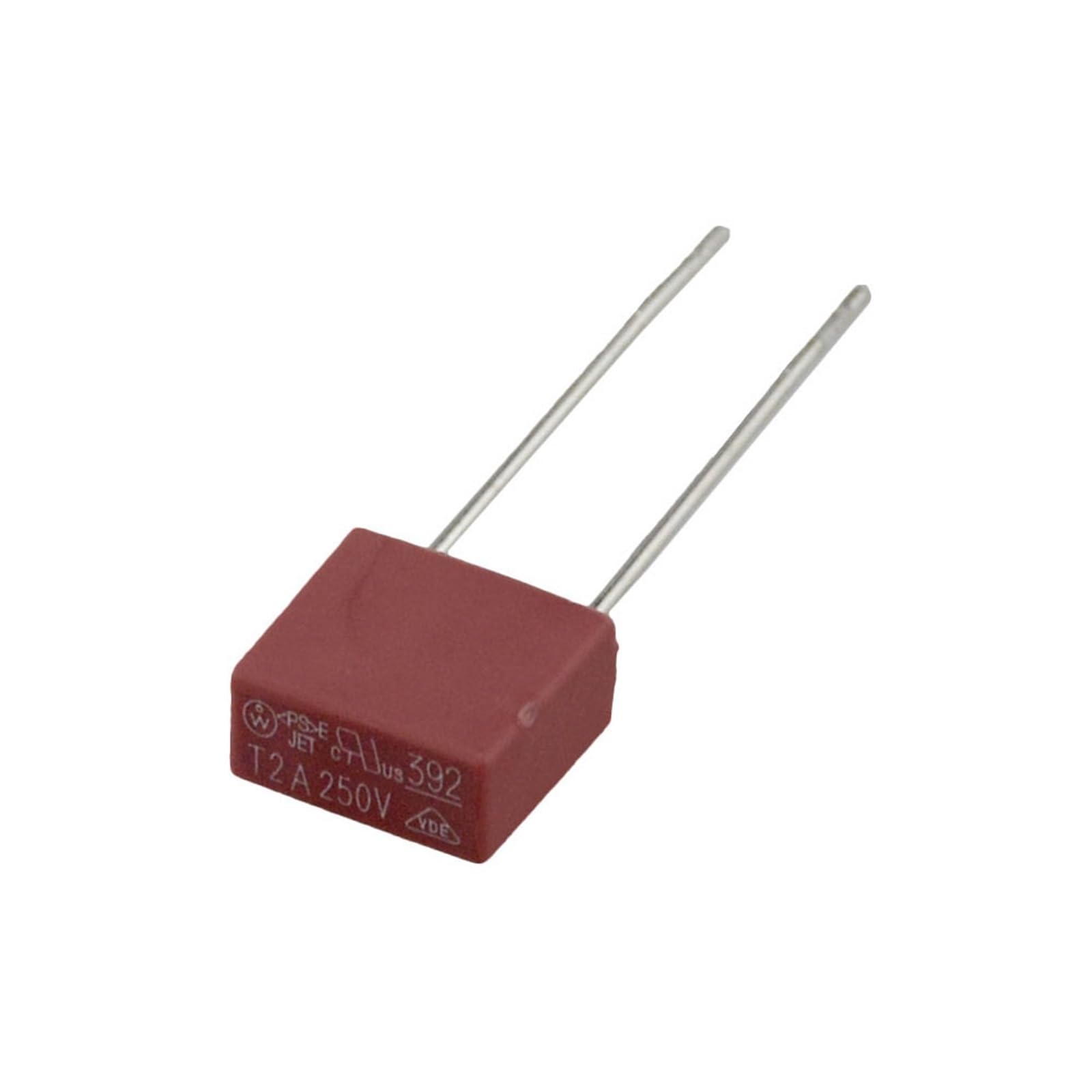 KNIUWMBMH 50PCS 0.5A 1A 2A 3.15A 4A 5A 6.3A 250V 392 Square Plastic Fuse T2A for LCD TV Power Board Commonly Used Fuses Slow Blow Fuse(2a)