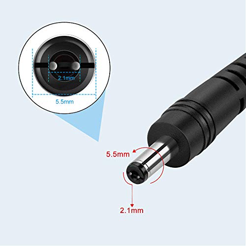 Image of 12V Power Supply, 12 Volt 2A 24W DC Power Supply, Black LED Power Adapter, AC 110V to 12V Wall Mounted Transformer Plug for LED Strip Lights with 5.5 /2.1 DC Female Connector