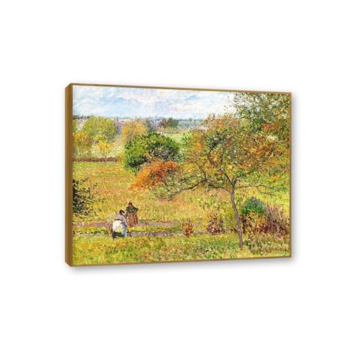 Reproduction peinture celebre Camille Pissarro toile encadree teck
