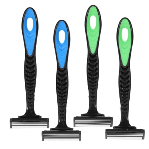 POPETPOP Maquinilla de Afeitar de 3 Capas para Hombre, Portátil Electricidad, Afeitadora Facial y Corporal para Piel Sensible, Recortadora de Pelo Corporal para Viajes y Uso Diario