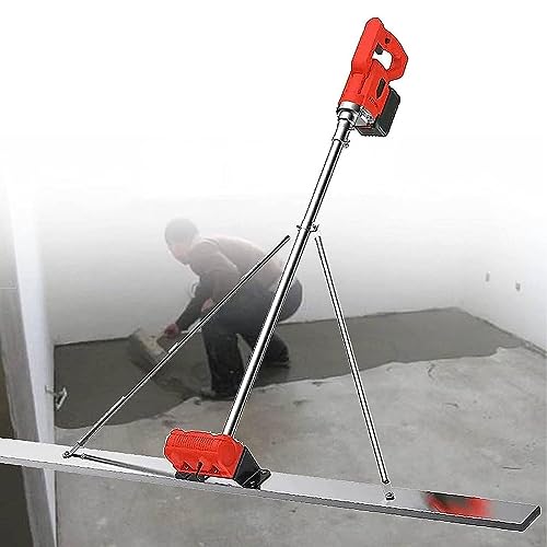 Preisvergleich Produktbild GIZMIT Elektrisches Beton -Finish -Werkzeug, Handelsstrom -Estrich -Beton -Veredelungs -Vibra -Werkzeug mit 59 "Blade Bull Float Finisher Set, Lithiumbatterie -Beton Kelle,2Battery