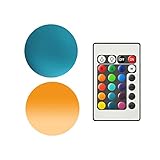 SomeTeam Schwimmende Poolbeleuchtung 2 Pack, 7 Farben Fernbedienung Teich LED Kugelleuchten mit Timer, 8 cm wasserdichte Glühbirne Whirlpool Licht Kinder Nachtlicht für Pool Party Dekoration