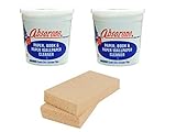 Absorene Book Cleaner and Dirt Eraser Two-Pack Each (Bundle- Total of 4 Items) for Cleaning Dirt and Dust Off Books and Documents