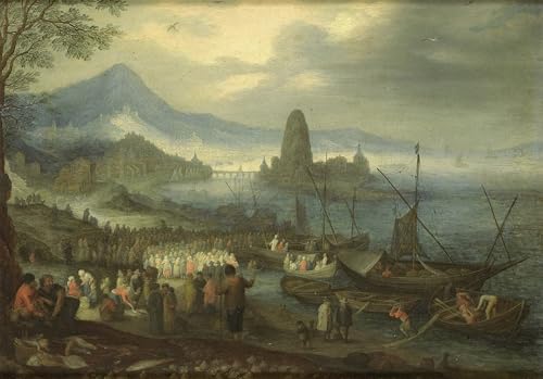 Toile prédication Galilée Jan Brueghel pour sublimer un mur vide