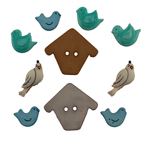 Buttons Galore 50+ Assorted Spring Buttons For Sewing & Crafts - Set Of 6 Button Packs #TOP3